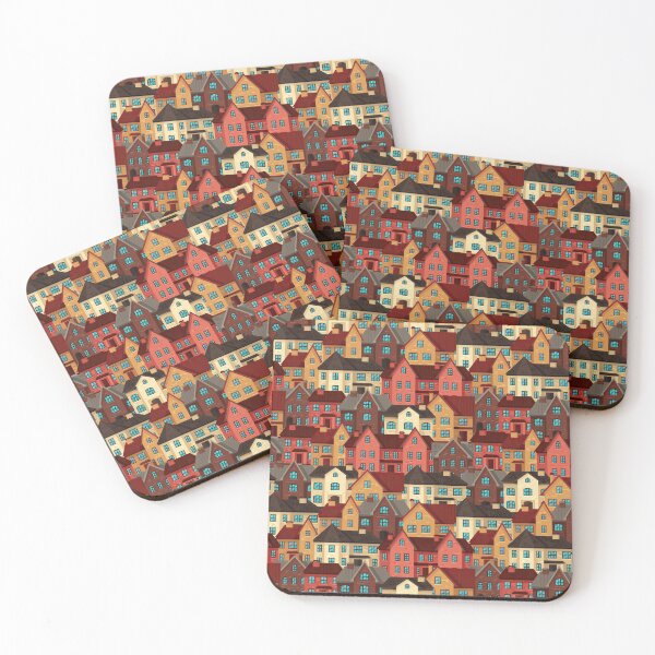 Item preview, Realtor Brick Houses Neibourghood Pattern designed and sold by Huynhdesign.