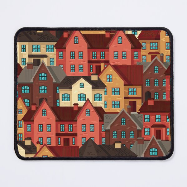 Item preview, Realtor Brick Houses Neibourghood Pattern designed and sold by Huynhdesign.