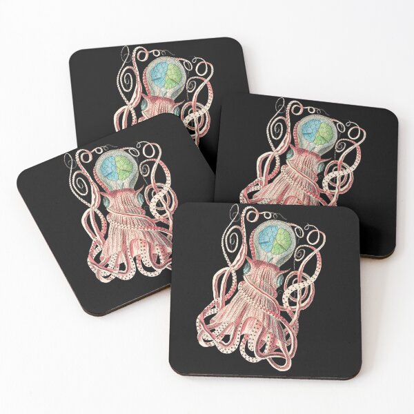 Item preview, Vintage Martian Octopus: Alien Red designed and sold by OutofFocusShop.
