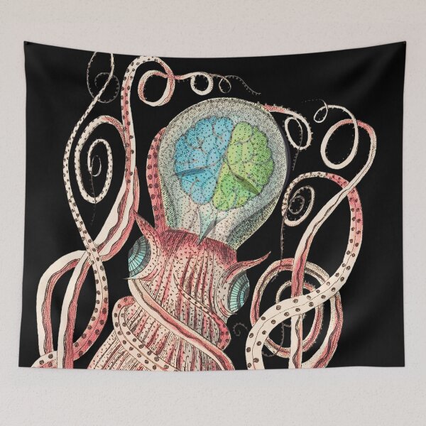 Item preview, Vintage Martian Octopus: Alien Red designed and sold by OutofFocusShop.