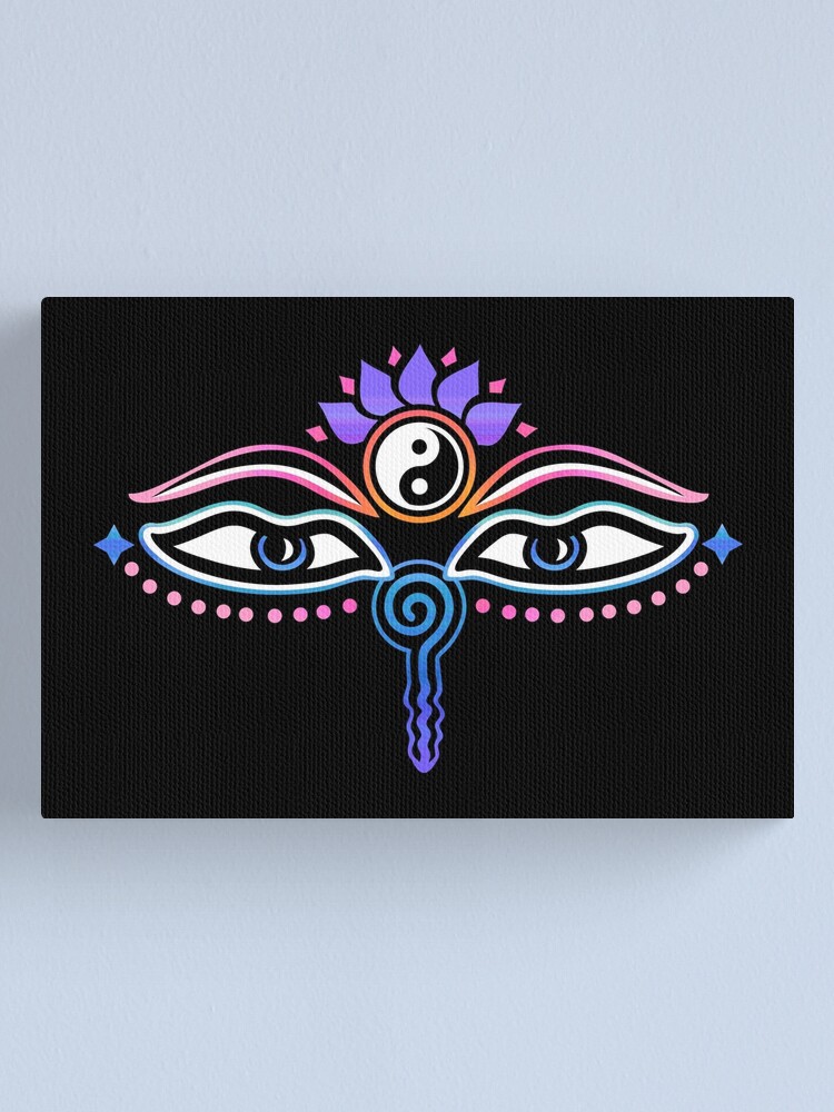 Flowers & Wisdom Eyes popular print