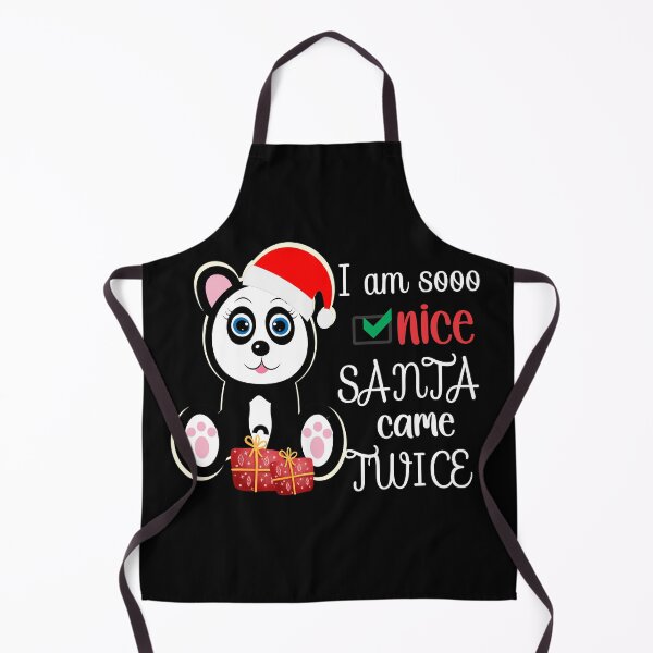 Item preview, Funny Christmas Panda T-shirt I Am Sooo Nice Santa Came Twice two Presents designed and sold by Hanlar.