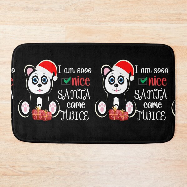 Item preview, Funny Christmas Panda T-shirt I Am Sooo Nice Santa Came Twice two Presents designed and sold by Hanlar.