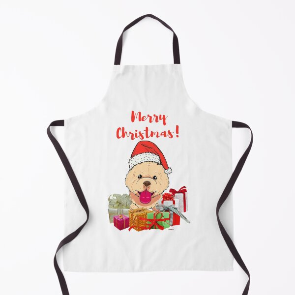 Item preview, Merry chrismas with the pretty little cute dog and his presents designed and sold by Trianglegreen.