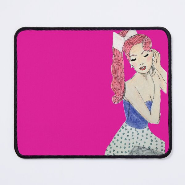 Item preview, 50's Cut Out Look Pinup Girl Drawing Sketch designed and sold by ClosLineDesigns.
