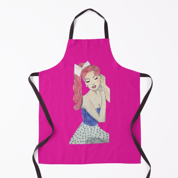 Item preview, 50's Cut Out Look Pinup Girl Drawing Sketch designed and sold by ClosLineDesigns.