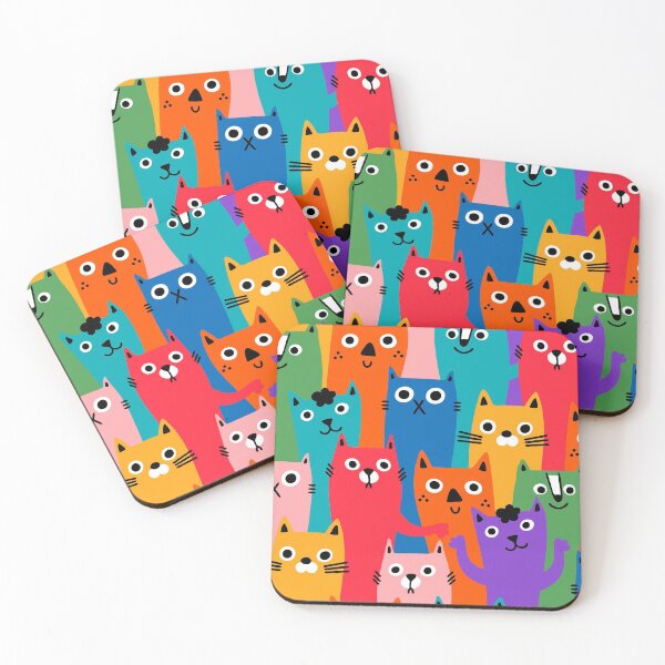 Item preview, Colorful cats designed and sold by Ekaterina Panova.