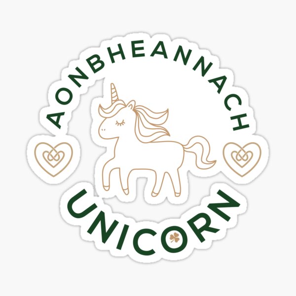 Celtic Unicorn Sticker