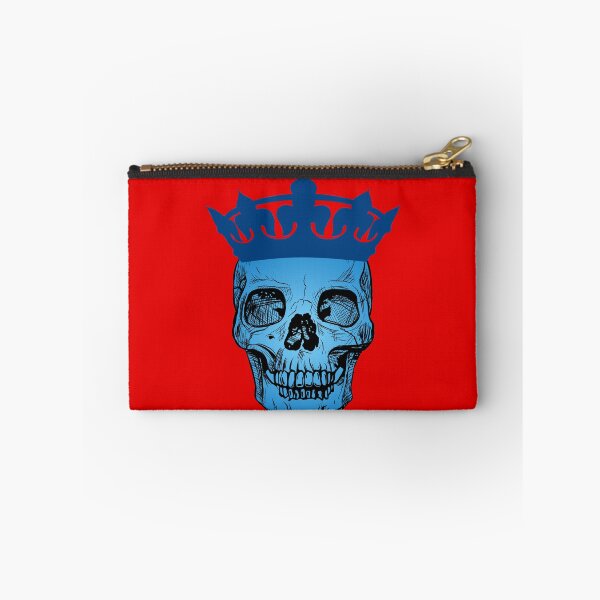 Item preview, Blue skull on red  designed and sold by Twinmommy Store.