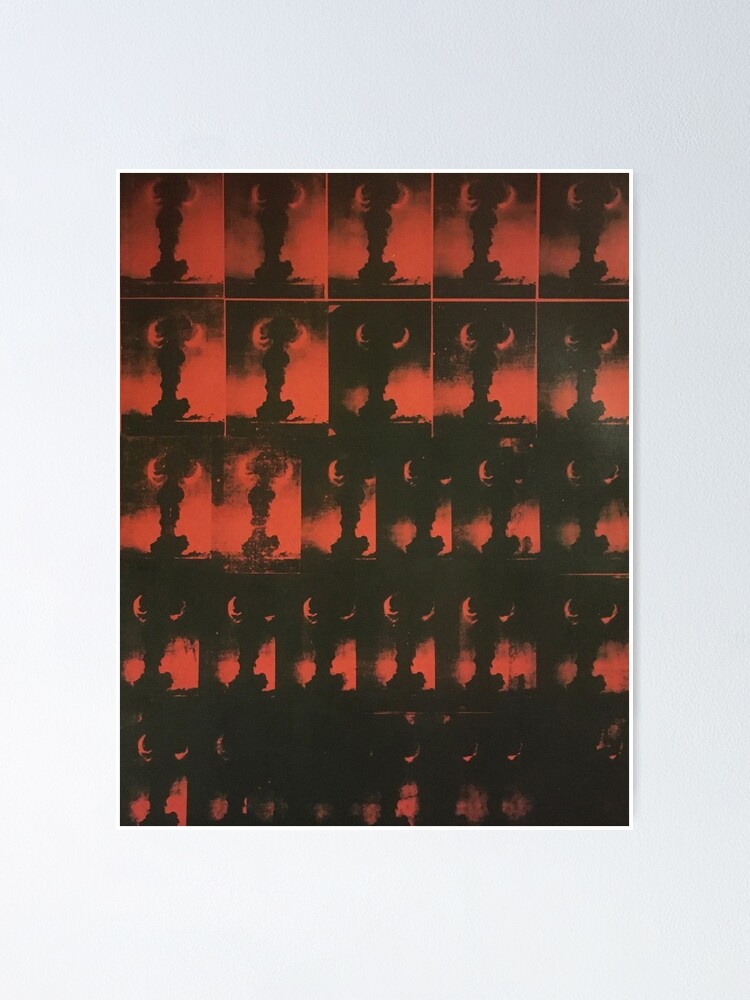 WARHOL、Atomic Bomb、希少画集画、新品額装付 Atomic Bomb (1963)