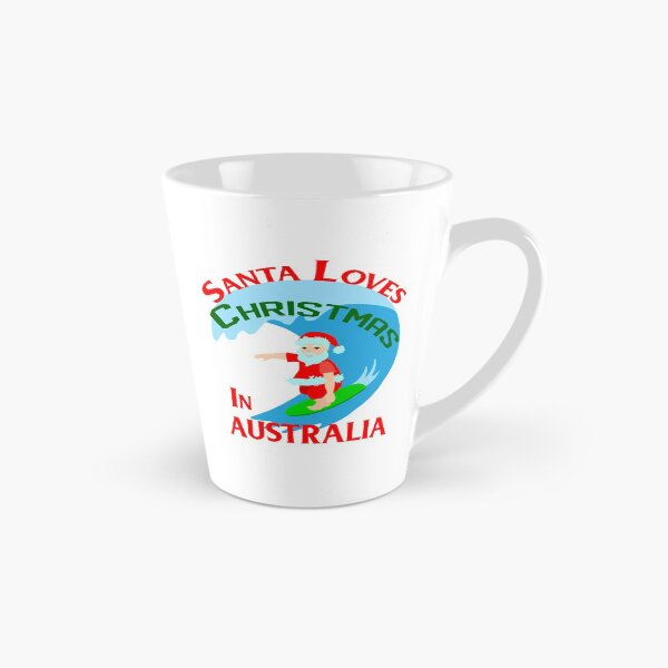 Aperçu de l'œuvre Funny Surfing Santa aime Noël en Australie créée et vendue par Jaydee001.