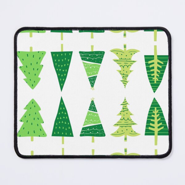 Item preview, Green Christmas winter trees designed and sold by NomadMessenger.
