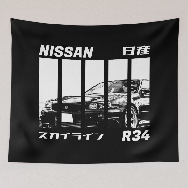Item preview, NISSAN SKYLINE GT-R R34 Black 'N White 3 (Black Version) designed and sold by Cero81.