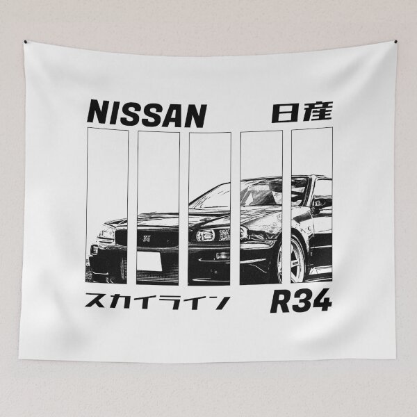 Item preview, NISSAN SKYLINE GT-R R34 Black 'N White 3 designed and sold by Cero81.