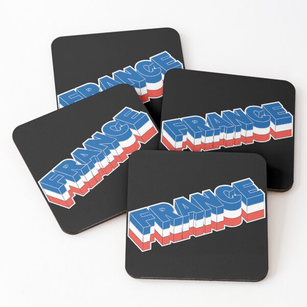 Item preview, France 3D Text in Flag Colors designed and sold by RaybenMedia.