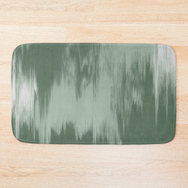 Item preview, Muted Glitch Abstract Art Pattern in Olive and Sage Green designed and sold by kasamor.