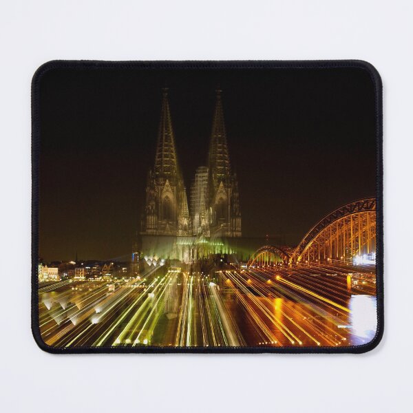 Item preview, Cologne Cathedral with Hohenzollern Bridge at night designed and sold by Ingo Gerlach.