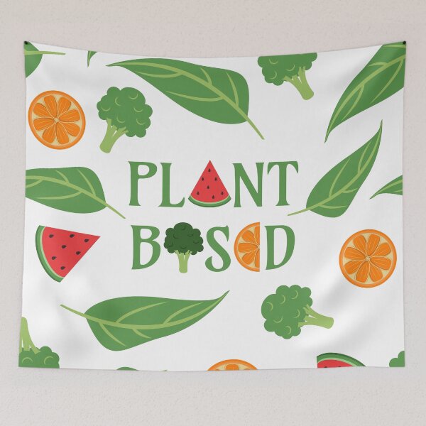 Item preview, Plant Based - Healthy Lifestyle Vegan Vegetarian Diet (White) designed and sold by Ranggasme.
