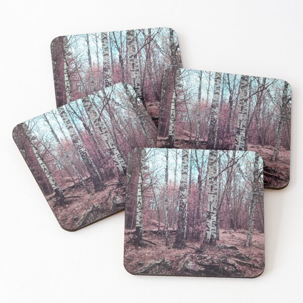Item preview, Pink woods white birches designed and sold by Jouko Lehto Photography.