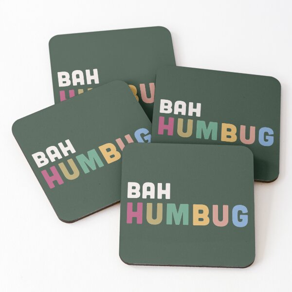 Item preview, Bah Humbug Christmas slogan designed and sold by BlockDashArt.