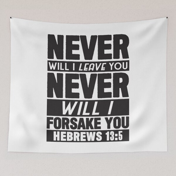 Item preview, Hebrews 13:5 designed and sold by plushism.