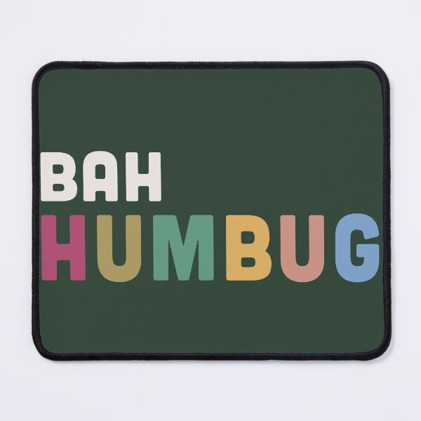 Item preview, Bah Humbug Christmas slogan designed and sold by BlockDashArt.