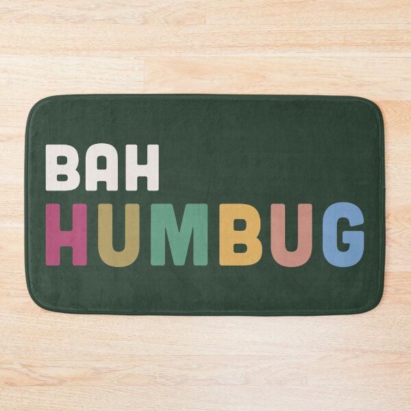 Item preview, Bah Humbug Christmas slogan designed and sold by BlockDashArt.