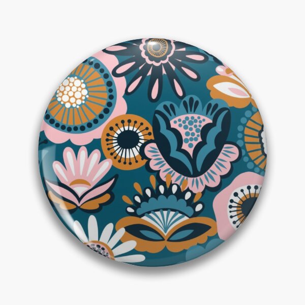 Item preview, Folk floral seamless pattern designed and sold by TeeFashionShop.