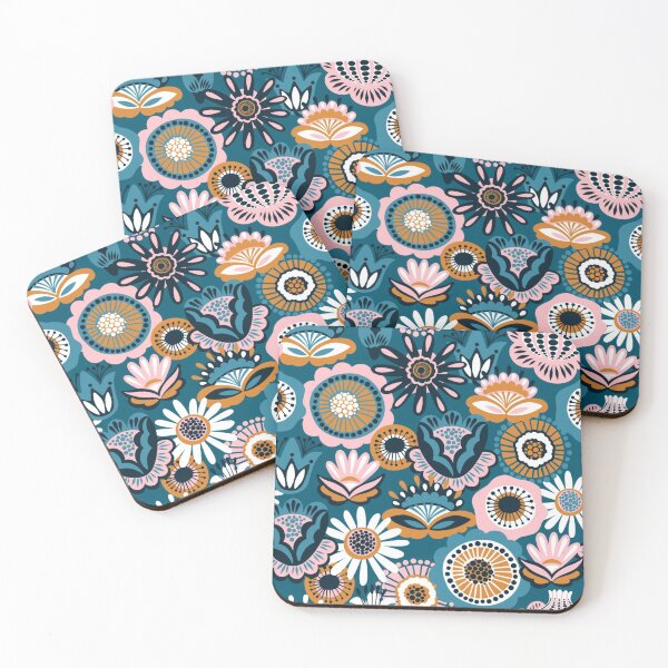 Item preview, Folk floral seamless pattern designed and sold by TeeFashionShop.