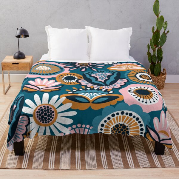 Item preview, Folk floral seamless pattern designed and sold by TeeFashionShop.