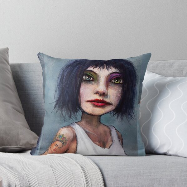 Item preview, Girl with the Frida Kahlo tattoo designed and sold by digitaldog.