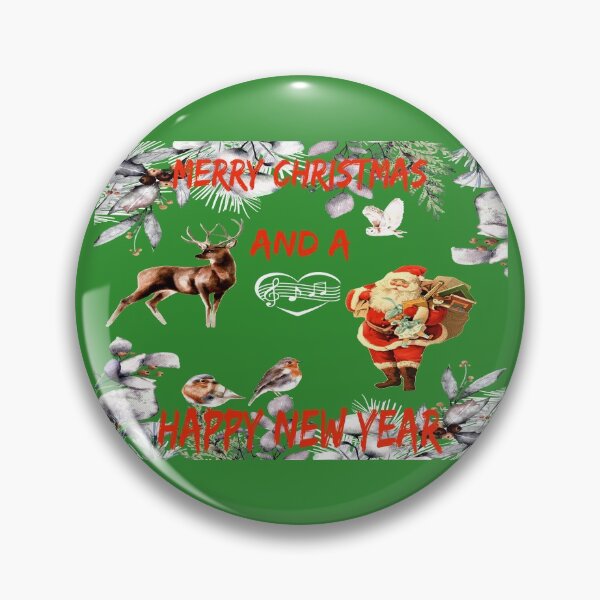 Item preview, Merry Christmas And A Happy New Year Retro Santa Claus designed and sold by MottoDigging.