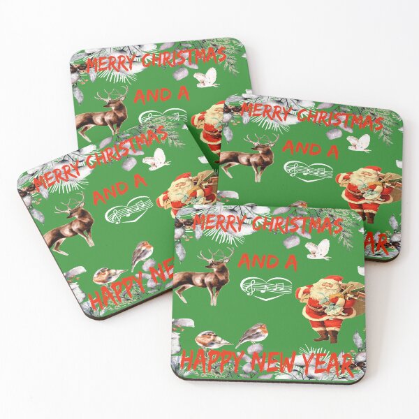 Item preview, Merry Christmas And A Happy New Year Retro Santa Claus designed and sold by MottoDigging.