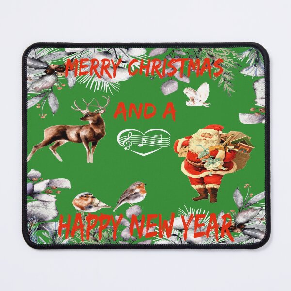 Item preview, Merry Christmas And A Happy New Year Retro Santa Claus designed and sold by MottoDigging.