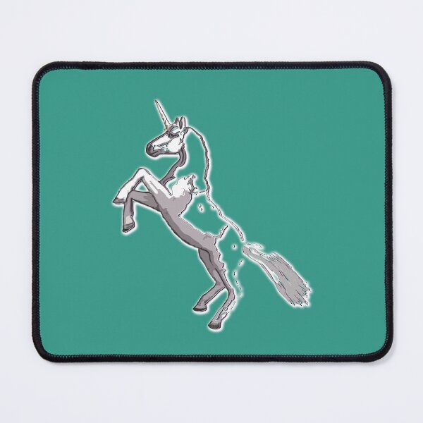 Item preview, Rearing Unicorn (Persian Green) designed and sold by JoanNinjaHen.