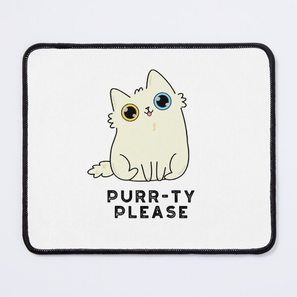 Item preview, Purr-ty Please Funny Kitty Cat Puns designed and sold by punnybone.
