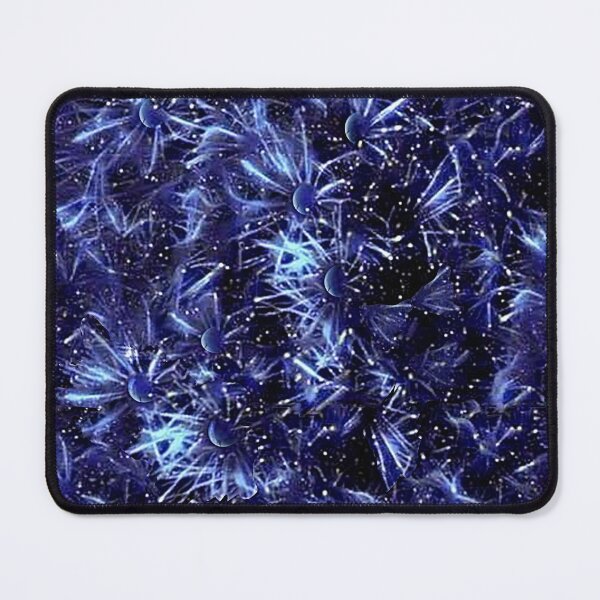 Item preview, chrysanthemums, planets, asters, stars, monochrome, minimalism, white blue designed and sold by Maria Mihailova.