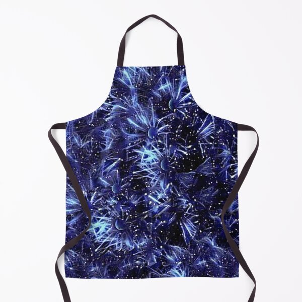 Item preview, chrysanthemums, planets, asters, stars, monochrome, minimalism, white blue designed and sold by Maria Mihailova.