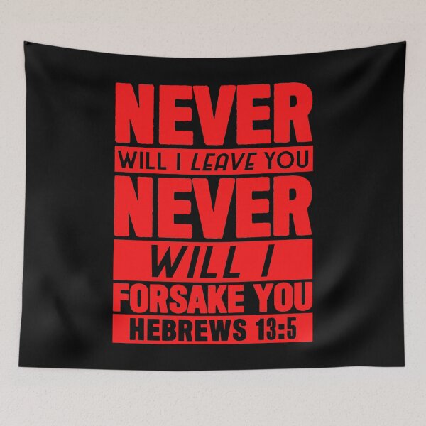 Item preview, Hebrews 13:5 designed and sold by plushism.
