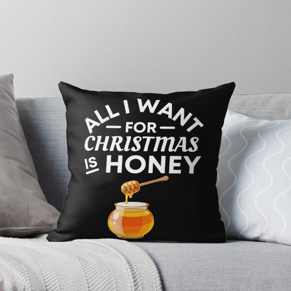 Item preview, All I Want for Christmas Is Honey- Funny honey Puns - Christmas Gift for honey Lovers designed and sold by CaitU.