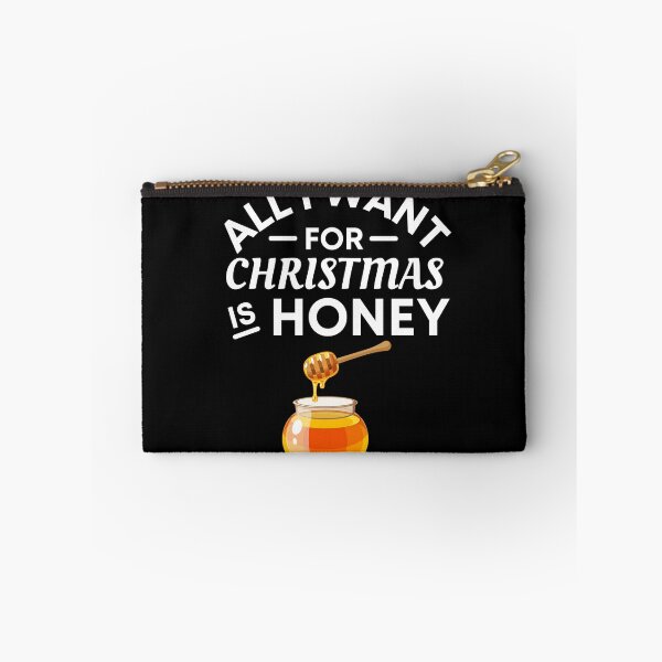 Item preview, All I Want for Christmas Is Honey- Funny honey Puns - Christmas Gift for honey Lovers designed and sold by CaitU.