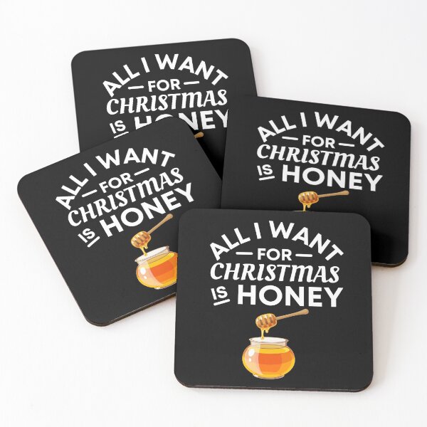 Item preview, All I Want for Christmas Is Honey- Funny honey Puns - Christmas Gift for honey Lovers designed and sold by CaitU.