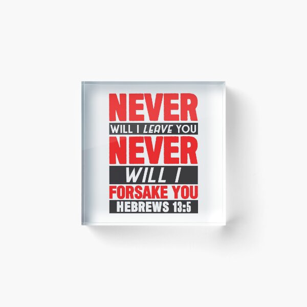 Item preview, Hebrews 13:5 designed and sold by plushism.