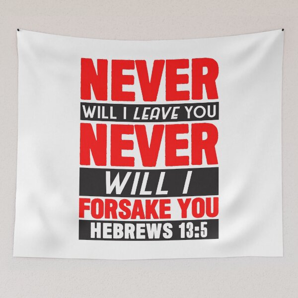 Item preview, Hebrews 13:5 designed and sold by plushism.