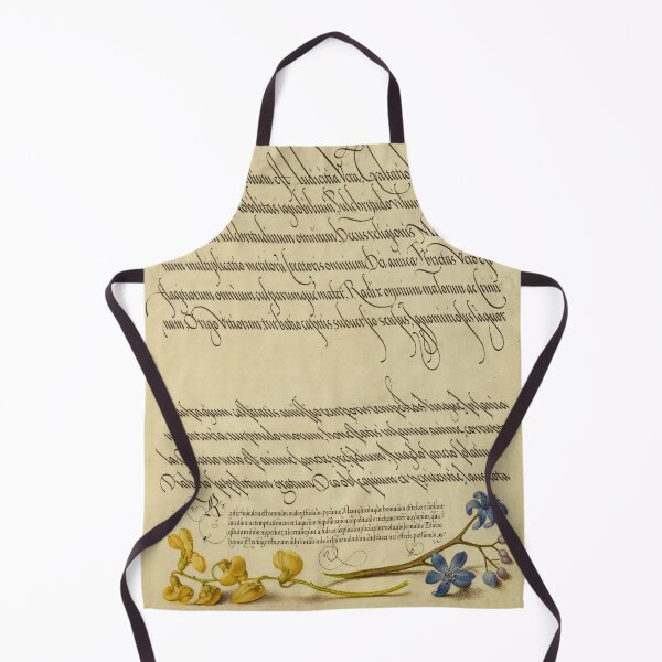 Item preview, Naturalist Manuscript: Flowers and Calligraphy Illumination by Joris Hoefnagel designed and sold by Naturalist Prints.