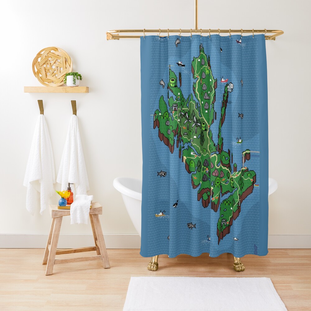 Item preview, Shower Curtain designed and sold by TheRandomFactor.