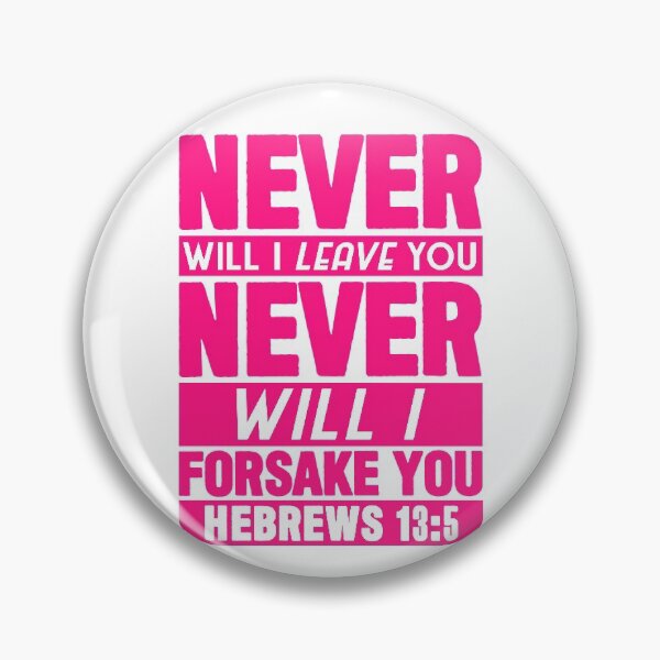 Item preview, Hebrews 13:5 designed and sold by plushism.