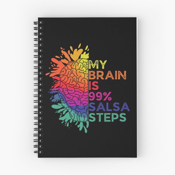 Item preview, My Brain Is 99% Salsa Steps Retro Colorful Gift for Salsa Lovers designed and sold by Shop signer.