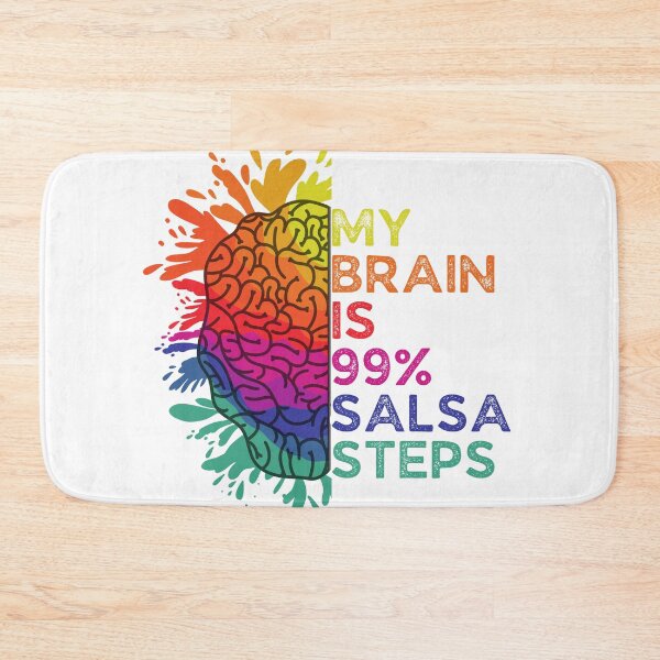 Item preview, My Brain Is 99% Salsa Steps Retro Colorful Gift for Salsa Lovers designed and sold by Shop signer.