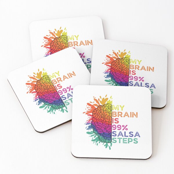 Item preview, My Brain Is 99% Salsa Steps Retro Colorful Gift for Salsa Lovers designed and sold by Shop signer.